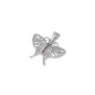 Silver Pendant W/ CZ - Butterfly
