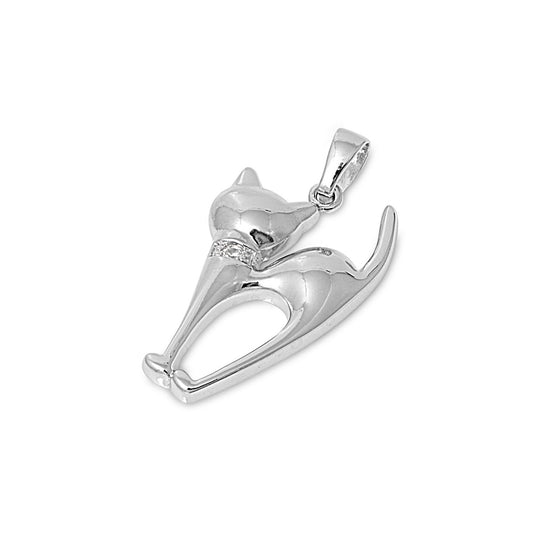 Silver Pendant - Cat