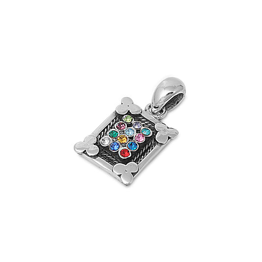 Silver Pendant W/ CZ