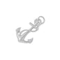 Silver Pendant W/ CZ - Anchor