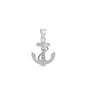 Silver Pendant W/ CZ - Anchor