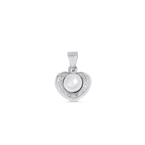 Silver Pendant W/ CZ