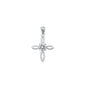 Silver CZ Pendant - Cross