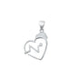 Silver CZ Pendant - Nurse Heart Lifeline