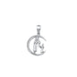 Silver CZ Pendant - Mother