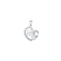 Silver CZ Pendant - Mom