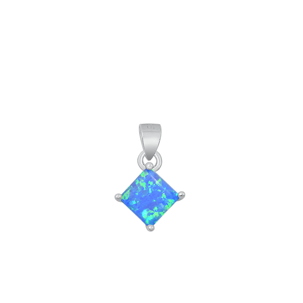 Silver Lab Opal Pendant