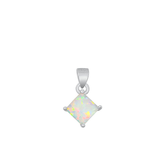 Silver Lab Opal Pendant