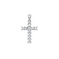 Silver CZ Pendant - Cross