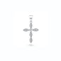 Silver CZ Pendant - Cross