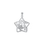 Silver CZ Pendant - Hope & Star