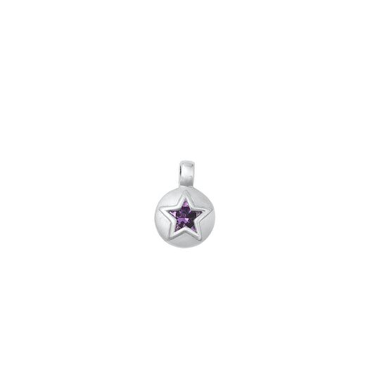 Silver CZ Pendant - Star