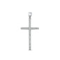 Silver CZ Pendant - Cross