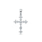 Silver CZ Pendant - Cross