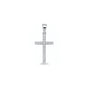 Silver CZ Pendant - Cross