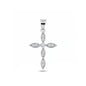 Silver CZ Pendant - Cross