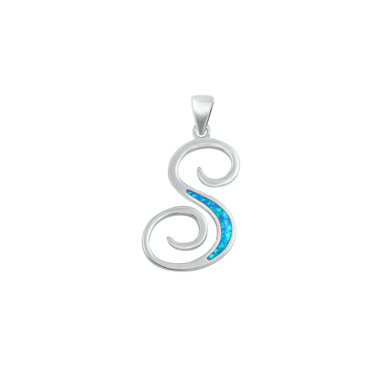 Silver Initial Pendant - S