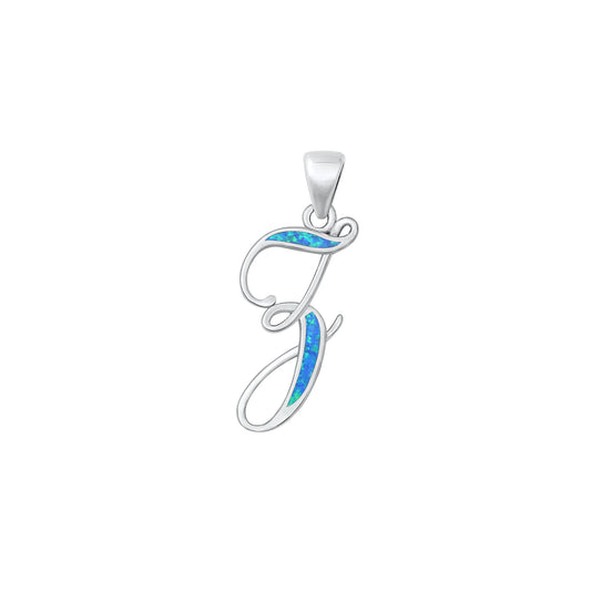 Silver Initial Pendant - Z