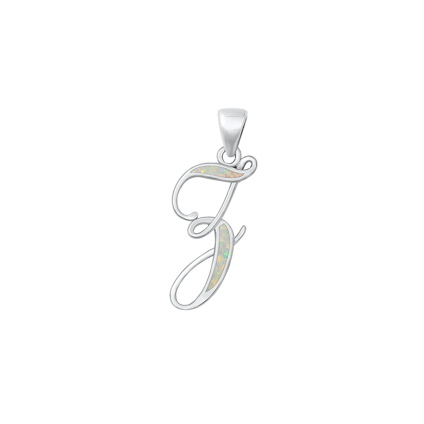 Silver Initial Pendant - Z