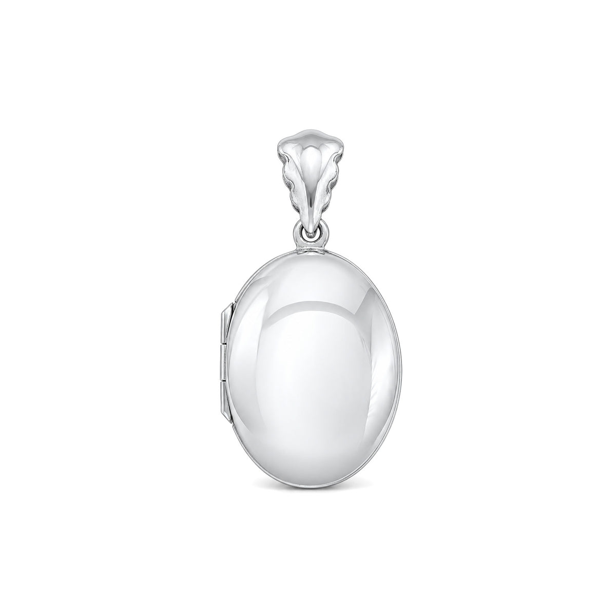 Silver Oval Locket Pendant