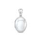 Silver Oval Locket Pendant