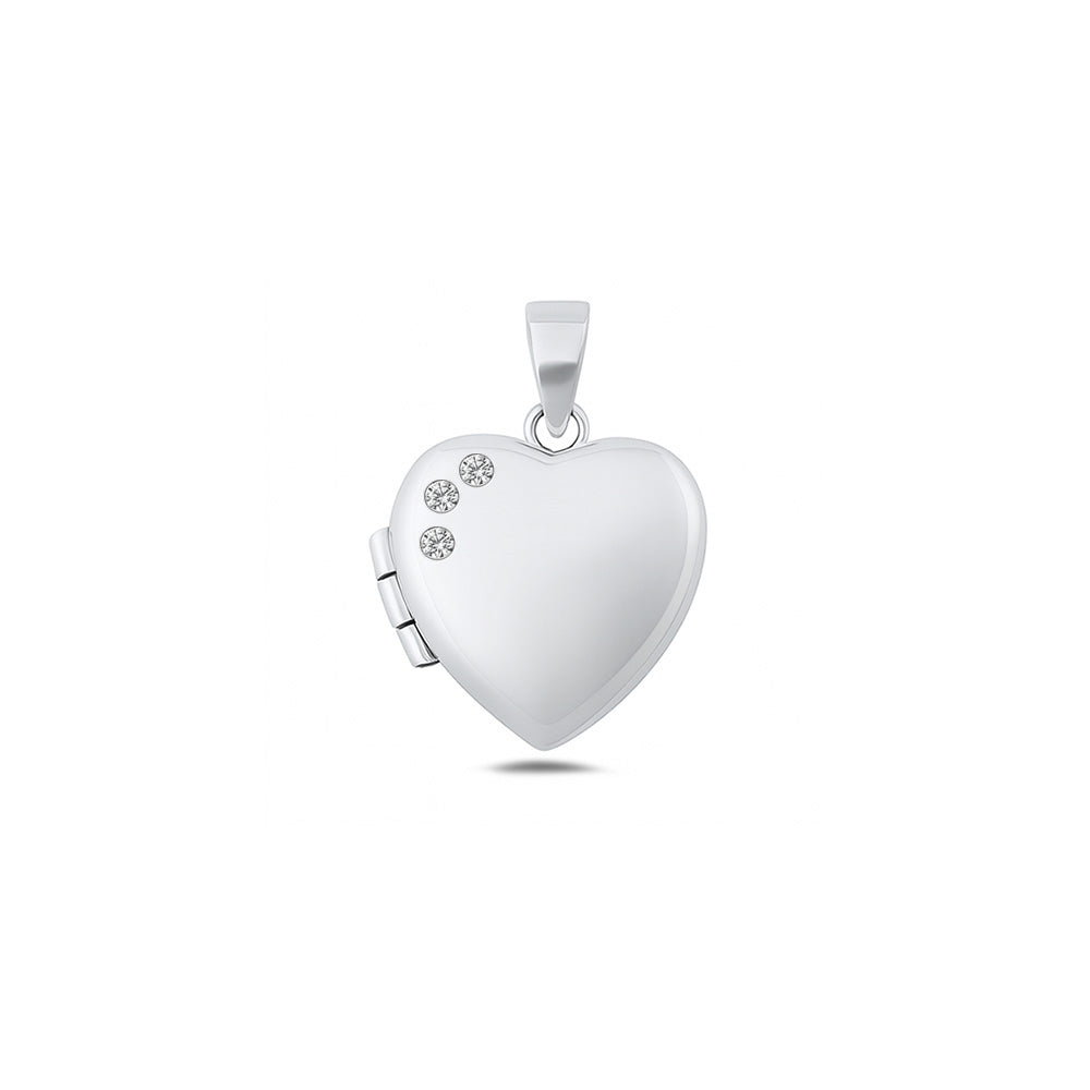 Silver Heart Locket Pendant