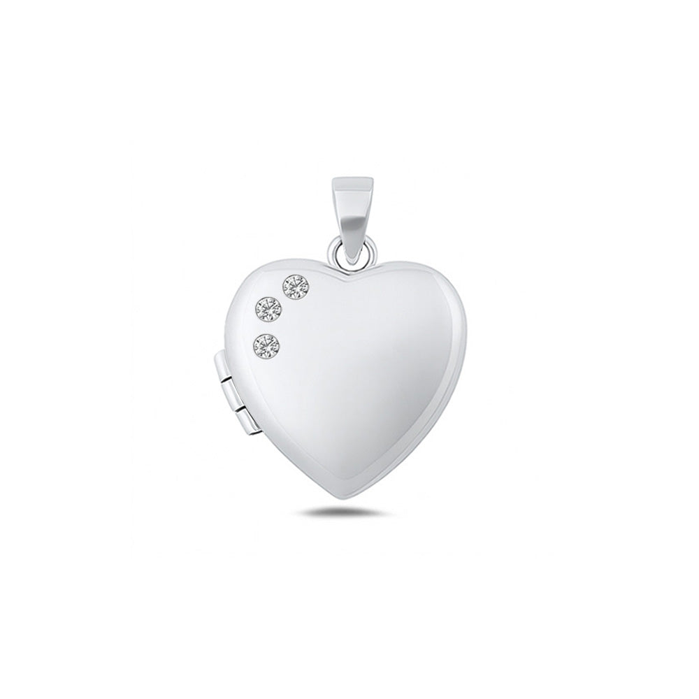 Silver Heart Locket Pendant