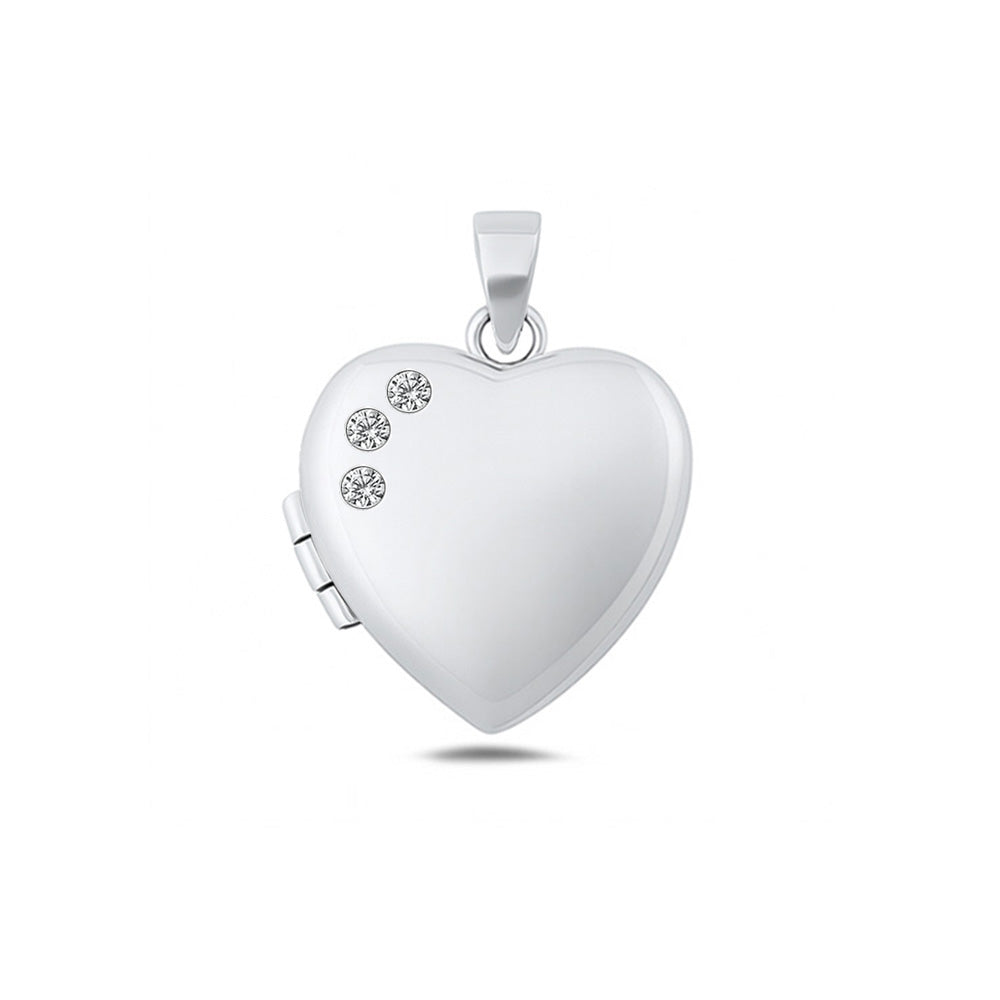 Silver Heart Locket Pendant