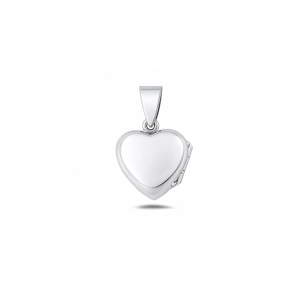 PK370206 Sterling Silver 13.5mm Heart Locket Pendant | Wholesale ...