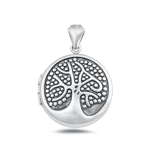Silver Locket - Tree