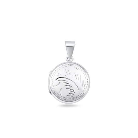 Silver Engraved Locket
