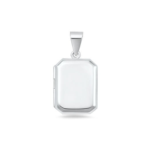Silver Rectangle Locket