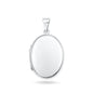 Silver Oval Locket - 27 mm