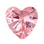 6 mm Heart Color CZ Earrings