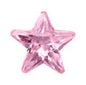 7 mm Star Color CZ Earrings