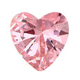 7 mm Heart Color CZ Earrings