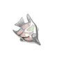 Silver Lab Opal Pendant - Angel Fish