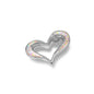 Silver Lab Opal Pendant - Heart