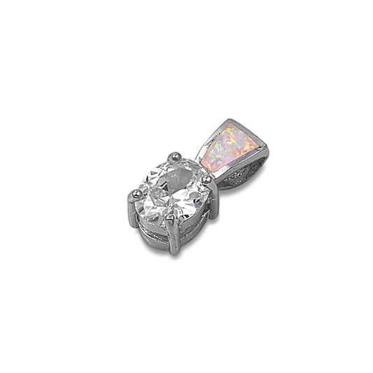 Silver Lab Opal Pendant