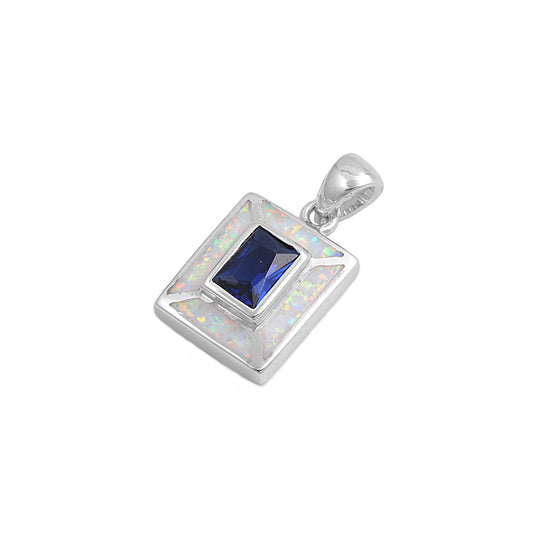 Silver Lab Opal Pendant