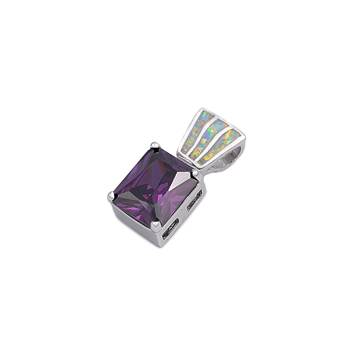 Silver Lab Opal Pendant