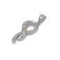 Silver Lab Opal Pendant