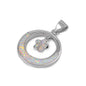 Silver Lab Opal Pendant