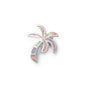 Silver Lab Opal Pendant - Palm Tree