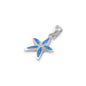 Silver Lab Opal Pendant - Star