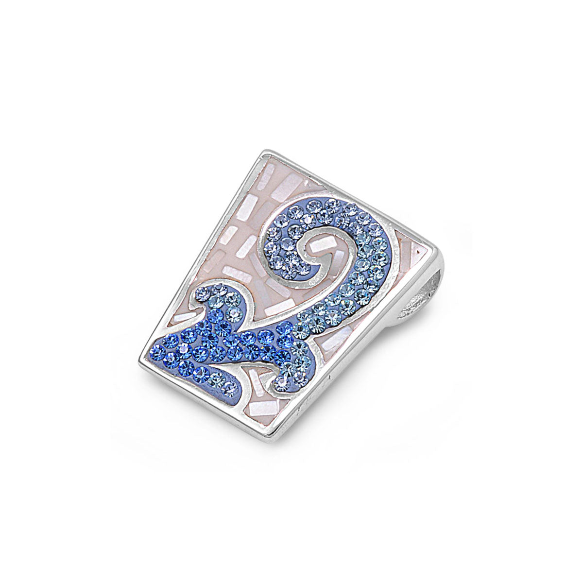 Silver Lab Opal Pendant