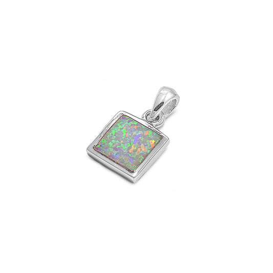 Silver Lab Opal Pendant