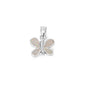 Silver Lab Opal Pendant - Butterfly