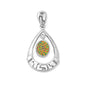 Silver Lab Opal Pendant