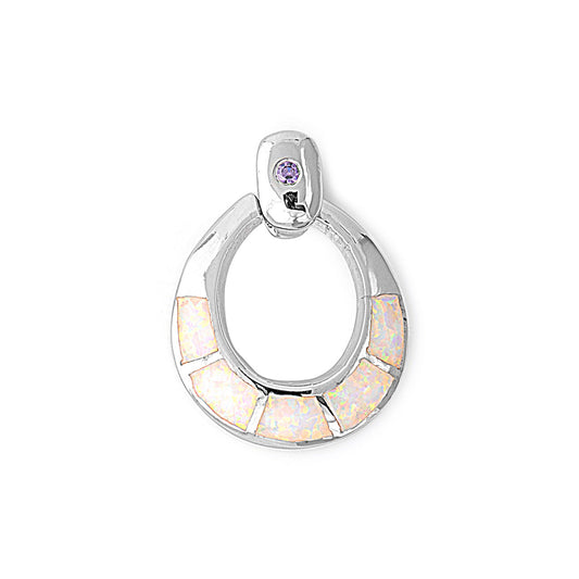 Silver Lab Opal Pendant
